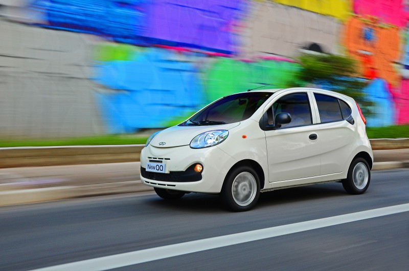 Veículos mais baratos, como o Chery QQ, reduzem gradualmente sua participação no mercado 