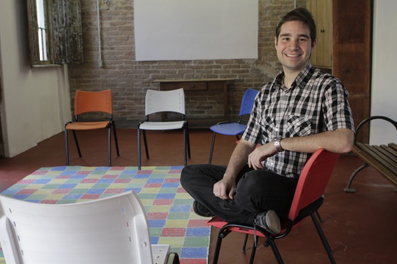 Bruno Anicet Bittencourt, de 25 anos, fundador da ConvexoLab, aposta na educação empreendedora para crianças Foto: JONATHAN HECKLER/JC