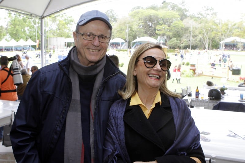 Paulo e Carmen Tigre no evento realizado na Sociedade Hípica