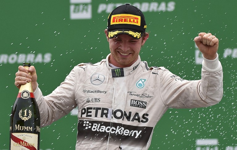 Vitória em Interlagos garantiu a Rosberg o vice-campeonato