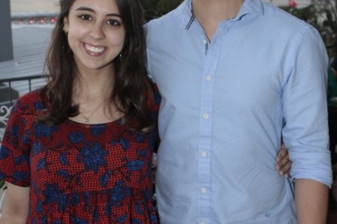 Olga Silva e Thiago Cruz participaram da happy hour