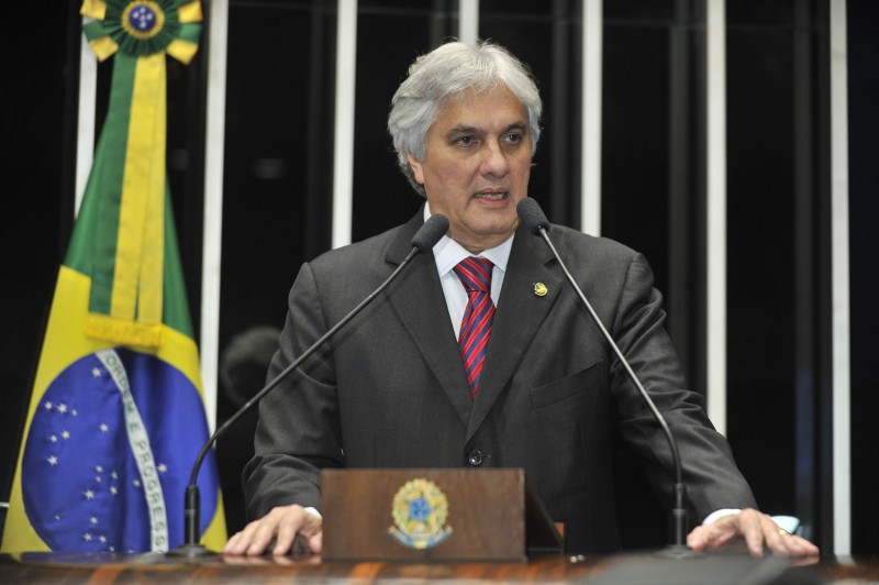 O senador foi apontado pela Lava Jato como operador de propinas no esquema de corrupção instalado na Petrobras 
