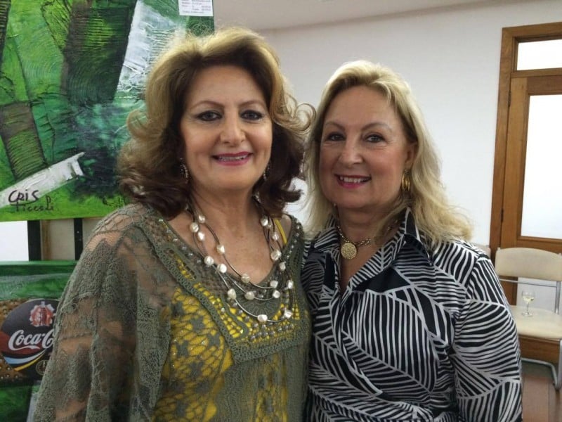 Cristina Piccoli e Maria Gueiral Ferreira no GNU  