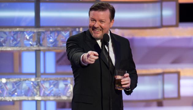 Escolha do comediante britânico Ricky Gervais para apresentar a premiação foi criticada