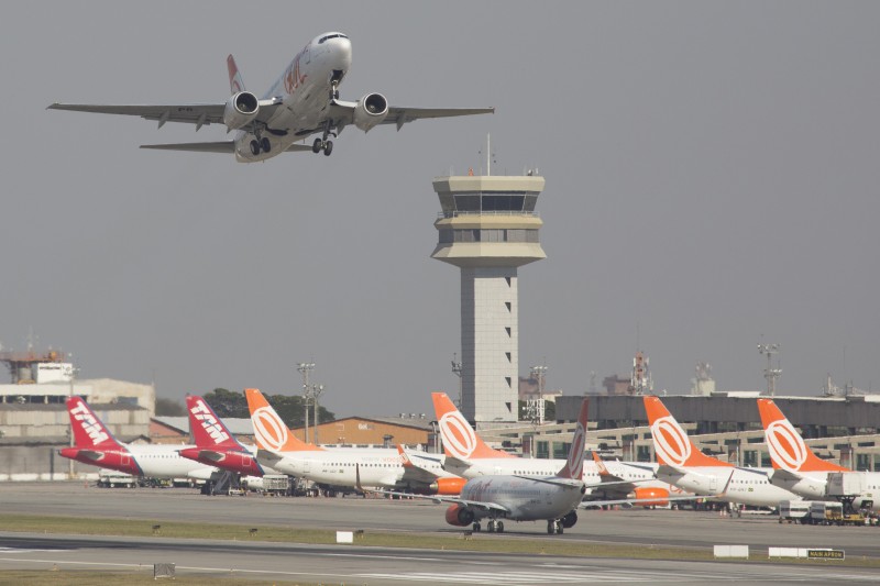  VISTA DO AEROPORTO DE CONGONHAS, NA ZONA SUL DE SÃO PAULO (SP). (SÃO PAULO, SP, 23.07.2014. FOTO: MISTER SHADOW/SIGMAPRESS/FOLHAPRESS)  