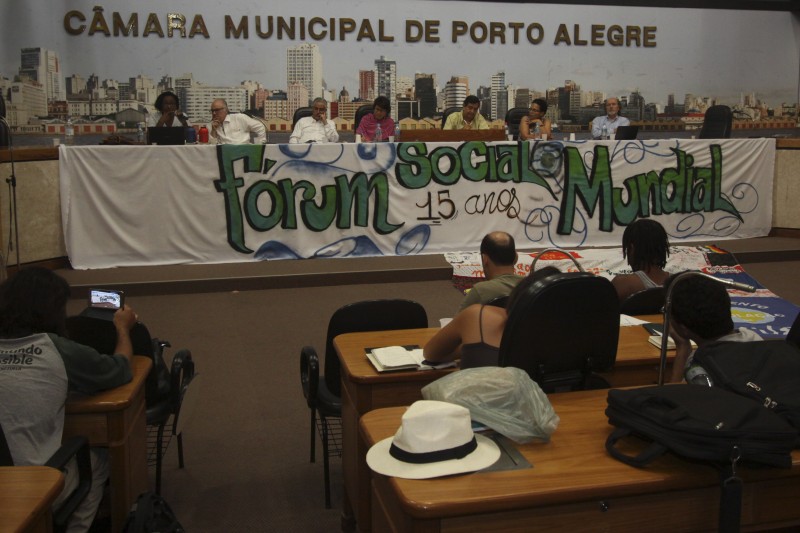  Coletiva de imprensa do Fórum Social Temático ? na Câmara Municipal de Porto Alegre  