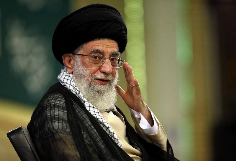  THIS HANDOUT PHOTO PROVIDED BY THE OFFICE OF IRAN'S SUPREME LEADER, AYATOLLAH ALI KHAMENEI, SHOWS HIM ARRIVING FOR A MEETING IN TEHRAN ON SEPTEMBER 7, 2014. ALI KHAMENEI SUCCESSFULLY UNDERWENT PROSTATE SURGERY IT WAS ANNOUNCED ON SEPTEMBER 8, 2014, IN AN UNPRECEDENTED PUBLIC STATEMENT ABOUT HIS HEALTH, WHICH HAS LONG BEEN THE SUBJECT OF SPECULATION. AFP PHOTO/ IRANIAN SUPREME LEADER'S WEBSITE /HO  