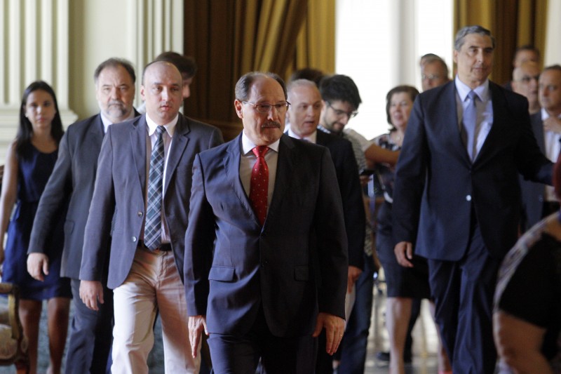  Palacio Piratini-Coletiva do governador para falar da dívida do Estado com a União.  