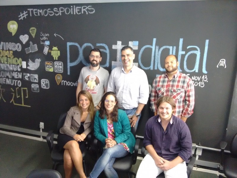 Equipe do PoaDigital trabalha em um escrit�rio na rua Jer�nimo Coelho, na Capital