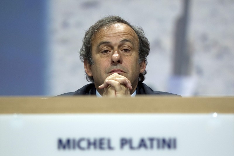  (FILES) This file photo taken on June 1, 2011 shows UEFA president Michel Platini attending the 61st FIFA congress at the Zurich Hallenstadion in  Zurich.   UEFA president Michel Platini on March 2, 2016 made a formal appeal against his six year ban from football at the Court of Arbitration for Sport, the tribunal said. The French football legend and former FIFA leader Sepp Blatter were banned for six years each over a two million dollar payment made by FIFA to Platini.  