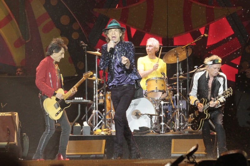 Os britânicos se apresentaram para um público de 50 mil pessoas no estádio Beira-Rio, em Porto Alegre