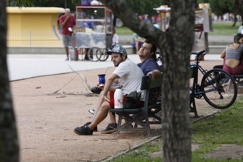 No domingo, porto-alegrenses foram aos parques e praças passear e aproveitar o resto da folga