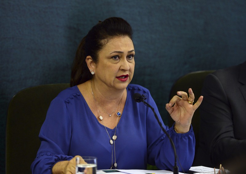  Ministra Kátia Abreu e secretários, dão coletiva sobre a reabertura de mercados para a carne brasileira, e fazem balanço das ações do ministério em 2015 foto Elza Fiúza ABr  