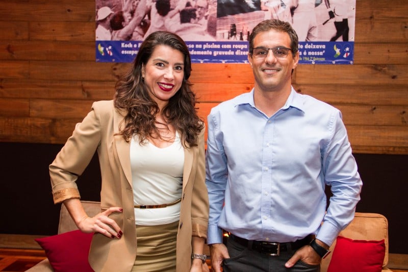  Luciane Rache e Diego Levin na abertura da exposição na ALJ