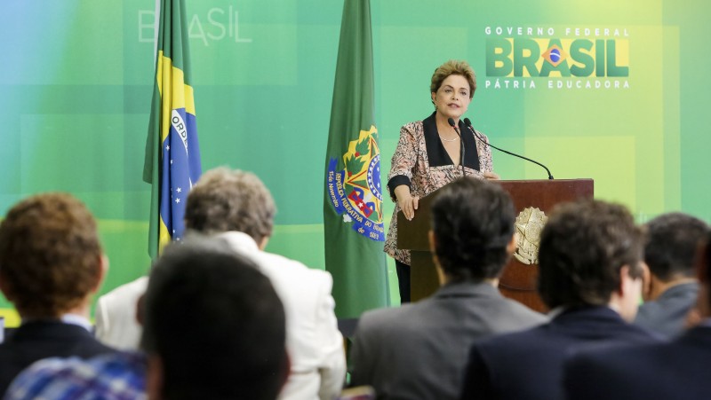 Presidente Dilma Rousseff concedeu entrevista a veículos estrangeiros no Palácio do Planalto 