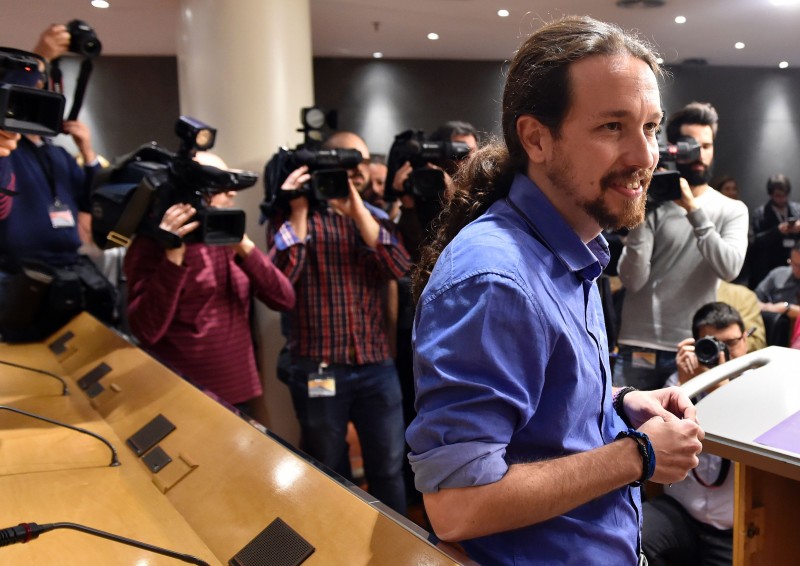 Pablo Iglesias, líder do esquerdista Podemos, defende um governo de coalizão onde seu partido ocupe ministérios