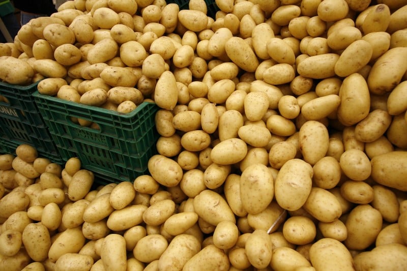 A batata foi um dos alimentos que mais registraram alta no mês