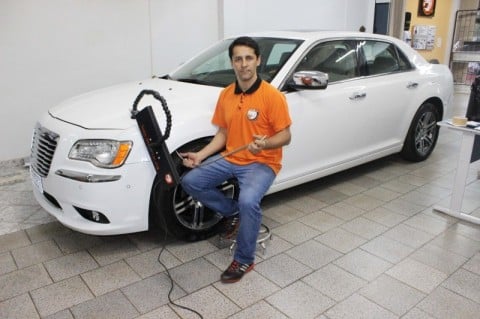 Luciano dos Anjos, do Instituto Doctor Car, aprendeu a t&eacute;cnica em Panambi