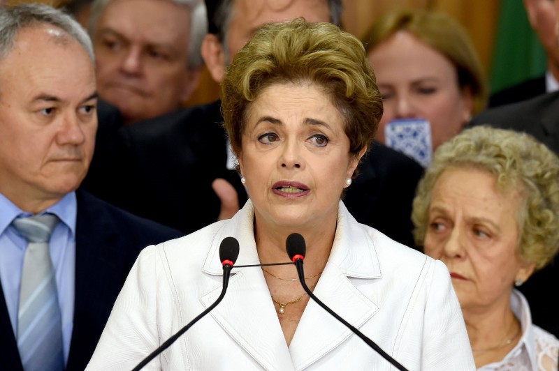 Presidente Dilma discursa após ser afastada e pede mobilização dos brasileiros para defender a democracia
