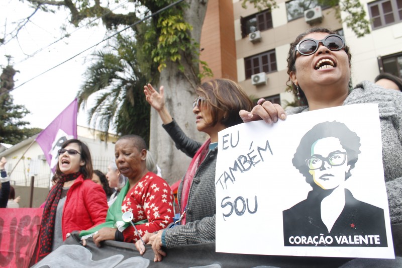 Comitê de Mulheres em Defesa da Democracia promoveu ato em 12 de maio, dia do afastamento de Dilma