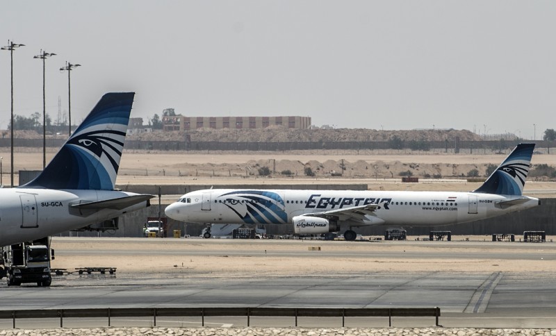 Avião é da companhia EgyptAir