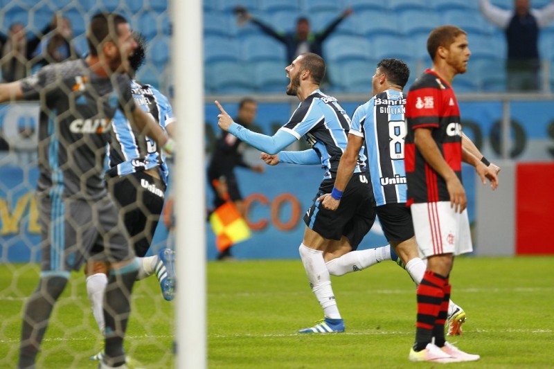 O Grêmio garantiu a vitória no primeiro jogo em casa no brasileirão