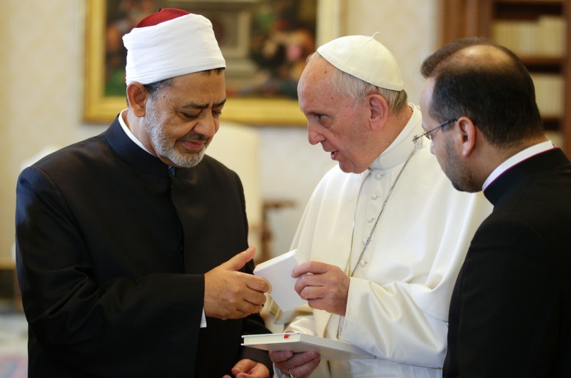  Francisco recebeu Ahmed al-Tayeb, líder da Mesquita de al-Azhar