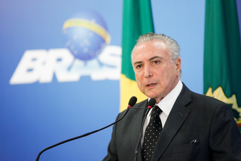 Presidente interino falou em pronunciamento no Palácio do Planalto