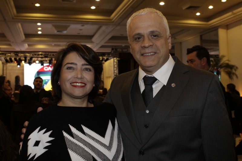 Rosane Marques Ramos, presidente da CAA/RS, e Ricardo Ferreira Breier, presidente da OAB/RS