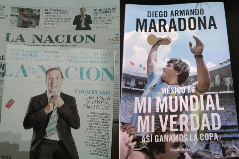Nos 30 anos do bi argentino: Carlos Billardo e Maradona ganham destaque na imprensa e livrarias
