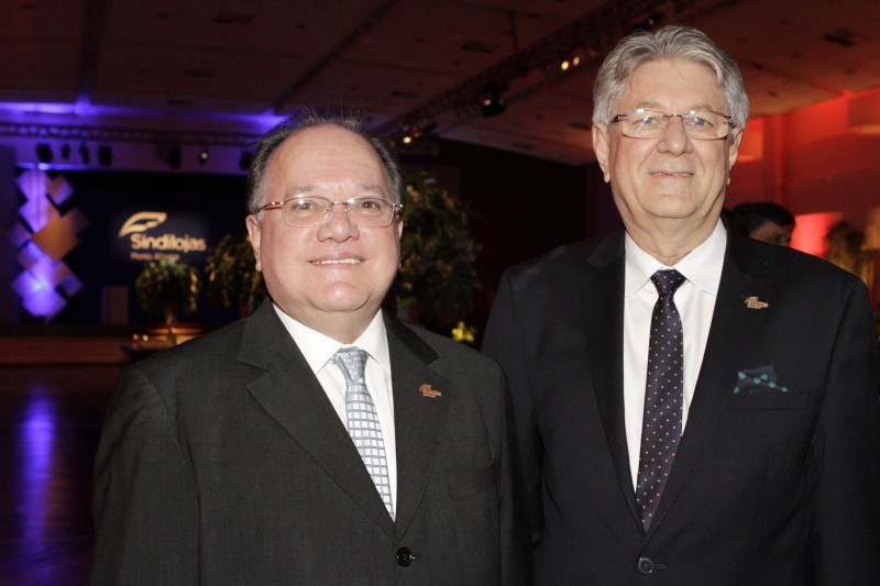 Ronaldo Sielichow, presidente da Febravar, e Paulo Kruse, presidente do Sindilojas