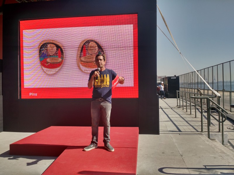  Fl&aacute;vio Camelier, vice-presidente da Coca-Cola para os Jogos Ol&iacute;mpicos, apresentou o projeto no Rio Foto: Mauro Belo Schneider/JC