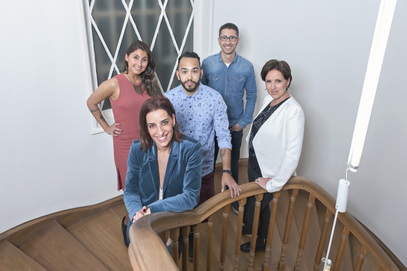 Anna, Renata, Mazzomo, Vieira e Lilian