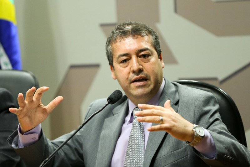 O ministro do Trabalho, Ronaldo Nogueira, participa de audiência pública conjunta das Comissões de Direitos Humanos e de Assuntos Sociais do Senado 