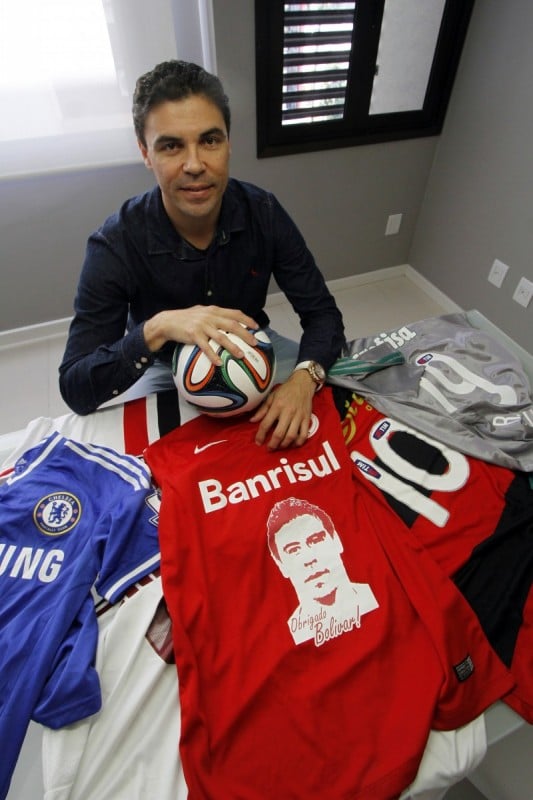  Pauta sobre ex-atletas que empreenderam. Bol&iacute;var &eacute; ex-jogador do Inter, abriu uma rede de postos de gasolina e uma empresa de gerenciamento esportivo.   Foto: MARCELO G. RIBEIRO/JC