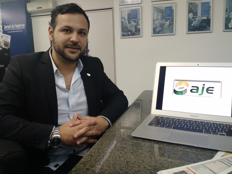 Willian Barros de Assis, novo presidente da associa&ccedil;&atilde;o, quer engajar empres&aacute;rios jovens Foto: Mauro Belo Schneider/Especial/JC