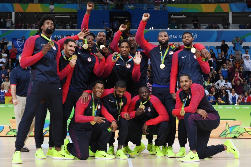 Essa é a terceira vez seguida que a seleção masculina de basquete dos Estados Unidos conquista o primeiro lugar