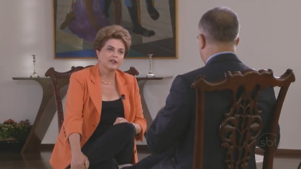 Dilma Rousseff conversou com o jornalista Kennedy Alencar, em Brasília