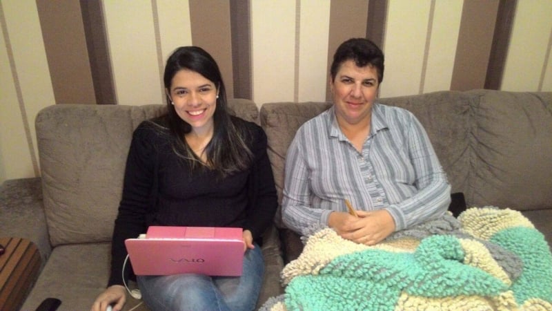 Thais cuida do administrativo e sua m�e, Vera L�cia, da produ��o