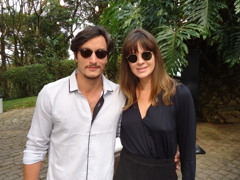 Os atores Allan Souza Lima e Letícia Birkheuer 