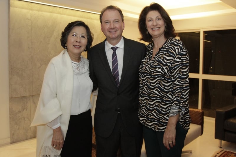 Lydia Masako Ferreira foi recebida por Pedro Bins Ely e Maria Elisa Graeff