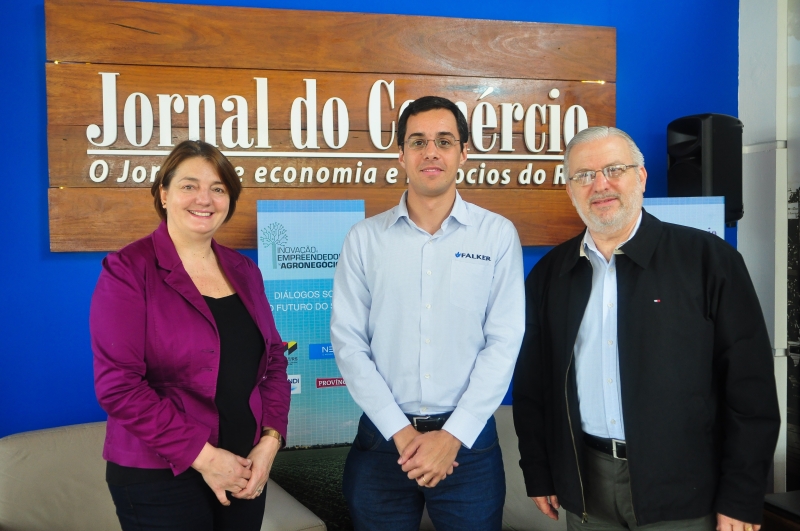 Elisabete (Fapergs), Albuquerque (Falker) e Baldo (Fapergs) são incentivadores do empreendedorismo 
