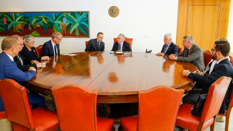 Michel Temer se reuniu com representantes da petroleira norueguesa