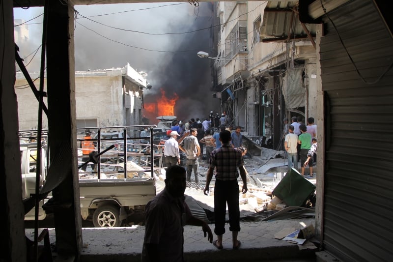 Os ataques aéreos foram realizados, em sua maioria, nas províncias do norte de Idlib e Alepo
