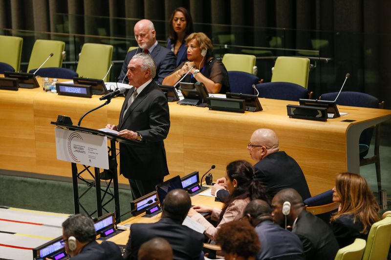 Temer discursou na sessão plenária da Reunião de Alto Nível sobre Grandes Movimentos de Refugiados e Migrantes na ONU