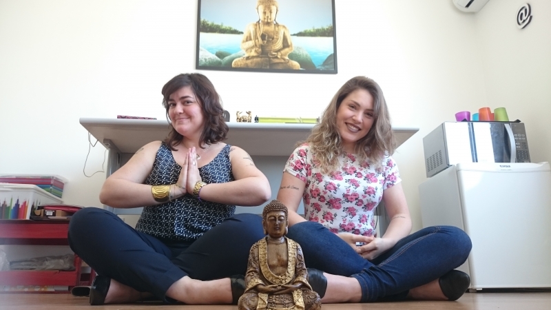 Priscila Cabrera e Ana Paula Evaldt s�o parceiras na Buda