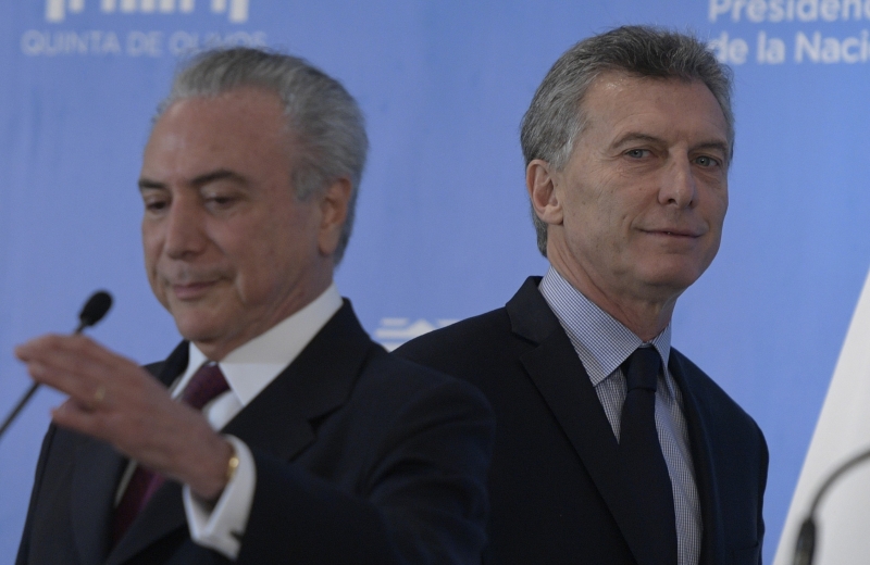 Presidente brasileiro e o argentino Macri selaram acordo de facilitação do comércio 