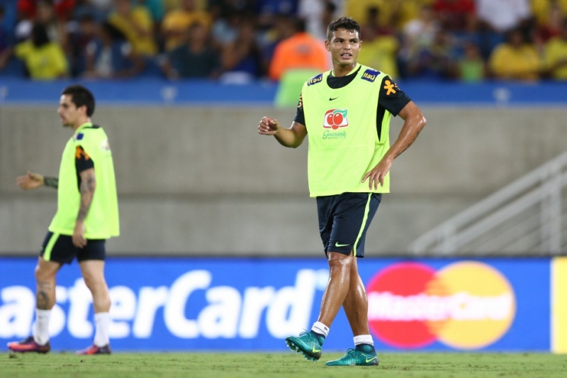 O zagueiro Thiago Silva depois de um período sem ser convocado por Dunga, ex-técnico da seleção
