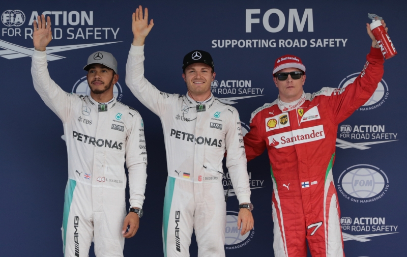 Grid de largada do GP japonês terá Nico Rosberg (c), Lewis Hamilton (e) e Kimi Raikkonen (d) no topo
