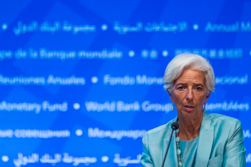 Lagarde falou em Washington, onde líderes das finanças globais se reúnem para os encontros do FMI e do Banco Mundial